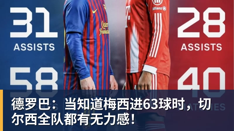 德罗巴：当知道梅西进63球时，切尔西全队都有无力感！
